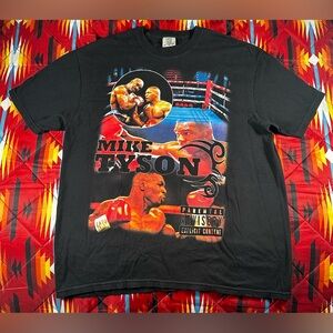 Mike Tyson Rap Style Tee Shirt XL Comfort Colors Modern Reprint Black Boxing